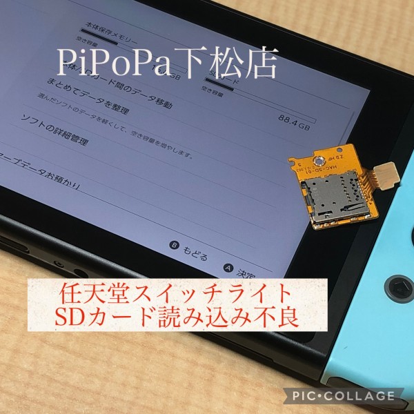 Nintendoスイッチライト SDカード読み込み不良サムネイル